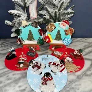 Piper k holiday clips collection Piper K Christmas Holiday Hair Clips Set W/5pcs | eBay main image 2